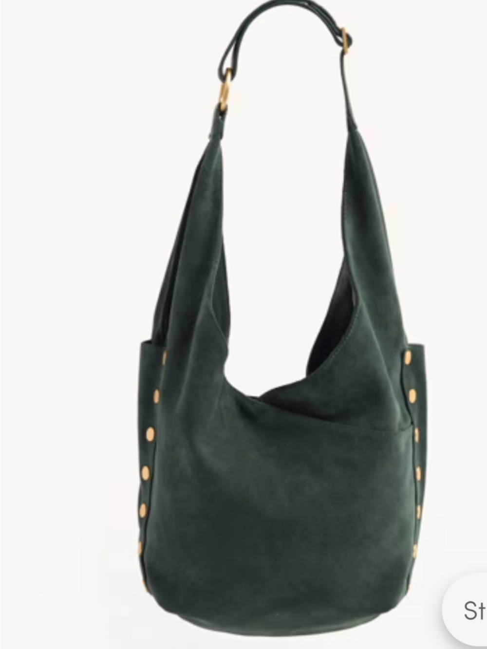NWT Hammitt Tom Forest Green Suede hobo